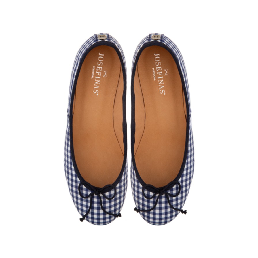 Josefinas Shoes | Pop Square Ballerinas - Blue