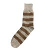 Leathersmith of London Socks | Women Alpaca Socks Brown/Grey