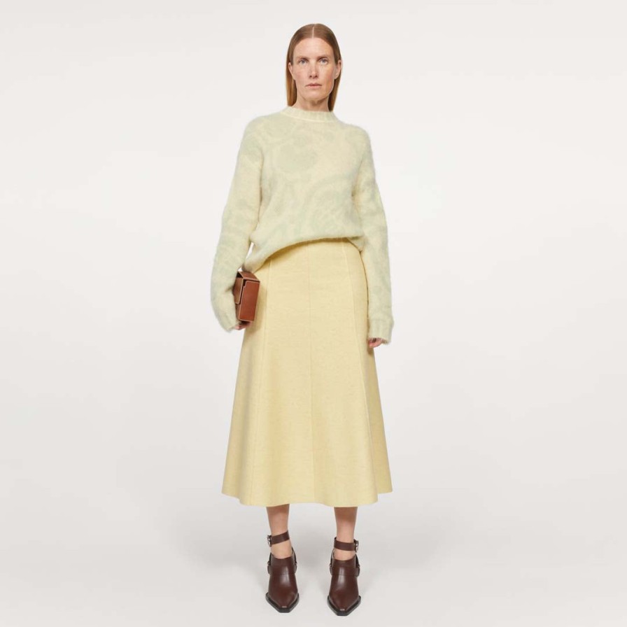 RODEBJER Skirts | Neneh Wool Skirt Butter Milk