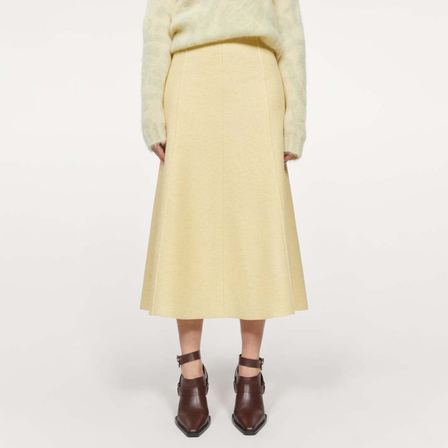 RODEBJER Skirts | Neneh Wool Skirt Butter Milk