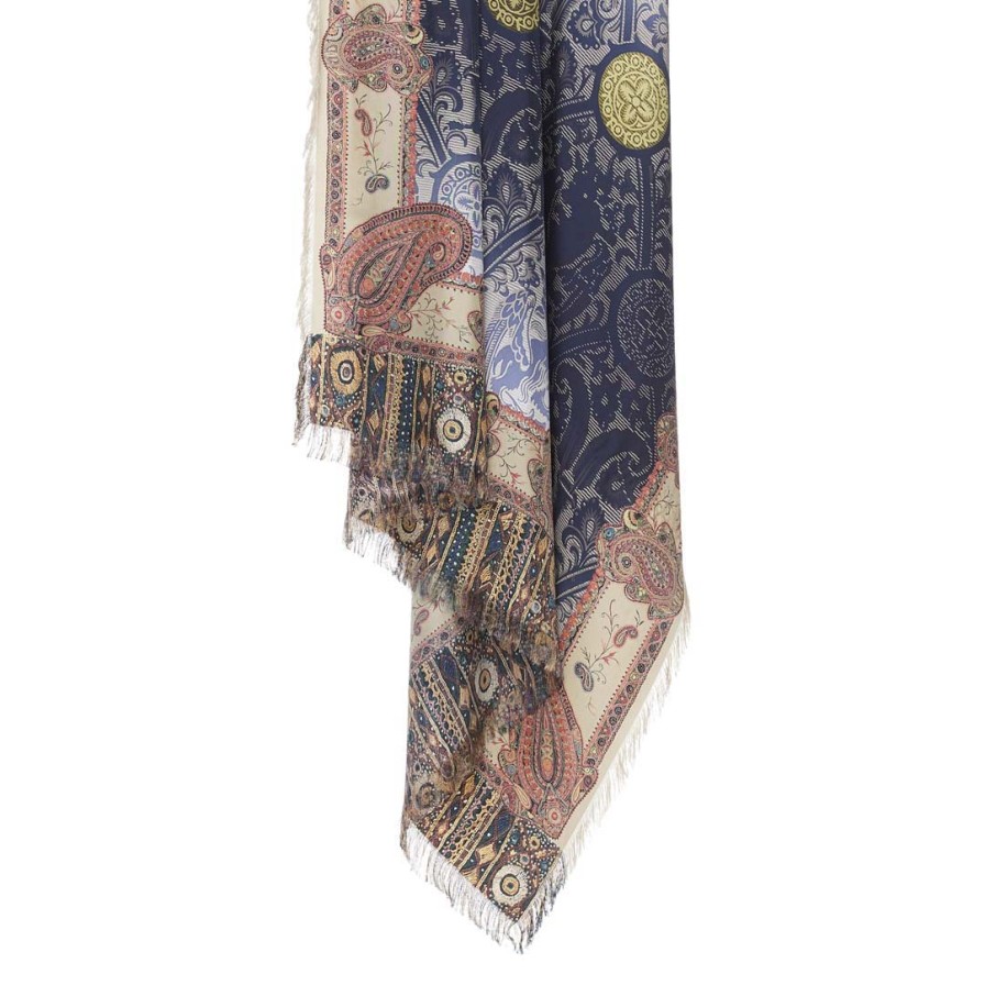 PIERRE LOUIS MASCIA Scarves | Aloe Ultrawash Scarf Blue