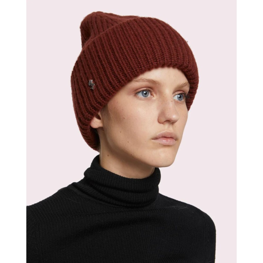 YVES SALOMON Hats | Cashmere Burgundy Hat