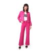 Newman Trousers | Velvet Stretch Flared Jean Trousers - Pink