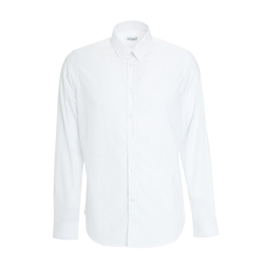 Leathersmith of London Shirts | White Poplin Shirt