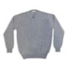 Leathersmith of London Knitwear | Crew Neck Cashmere Sweater Grey