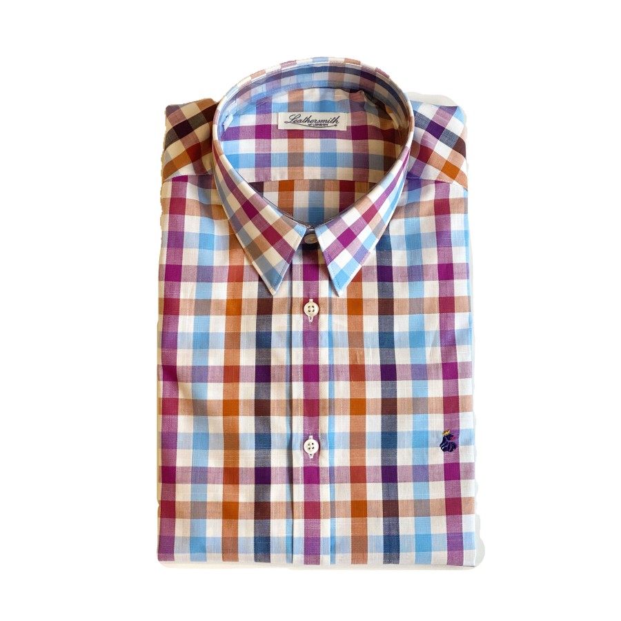 Leathersmith of London Shirts | 5419 Checked Multi Shirt