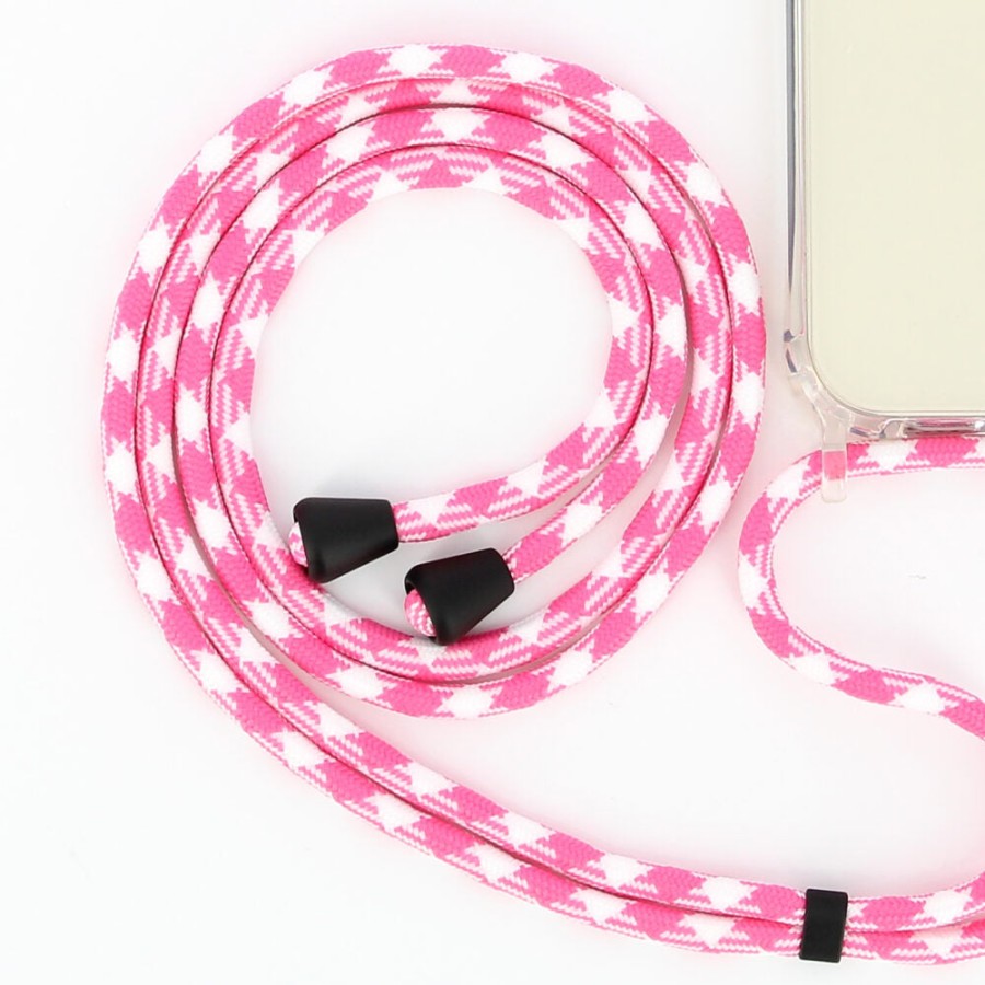 LA COQUE FRANCAISE Phone Chains | Cordon Phone Chain - Pink & White