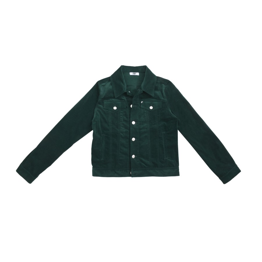 Newman Jackets | Velvet Jean Jacket - Green