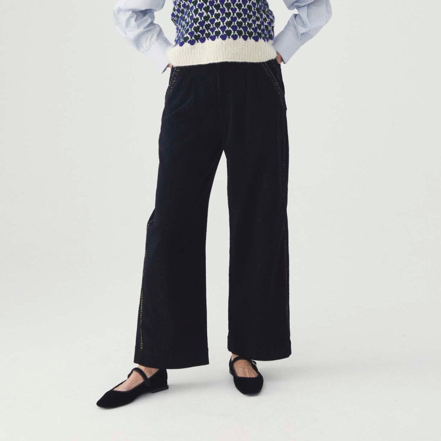 MII COLLECTION Trousers | Pant Miti Bretagne Trousers Navy Blue Marine