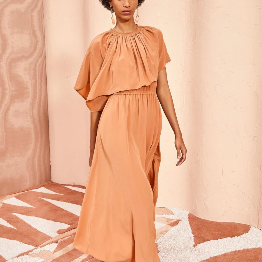 ULLA JOHNSON Dresses | Tahlia Dress Chestnut