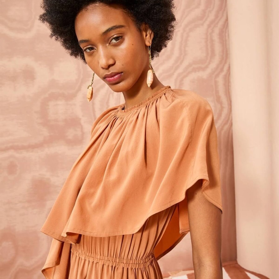 ULLA JOHNSON Dresses | Tahlia Dress Chestnut