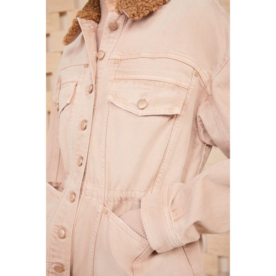 ULLA JOHNSON Jackets | The Odette Jacket Light Pink