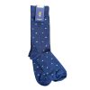 Leathersmith of London Socks | Notting Hill Dot Socks Navy