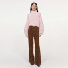 RODEBJER Trousers | Eileen Ranch Cotton Pants Dark Brown