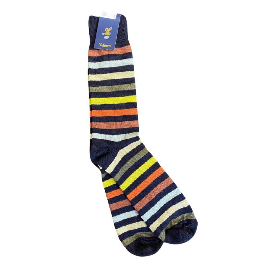 Leathersmith of London Socks | Islington Striped Socks