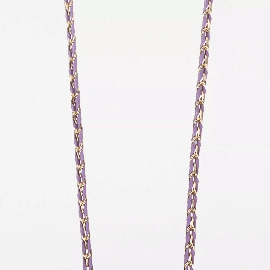 LA COQUE FRANCAISE Phone Chains | Lou Violet Gold Chain