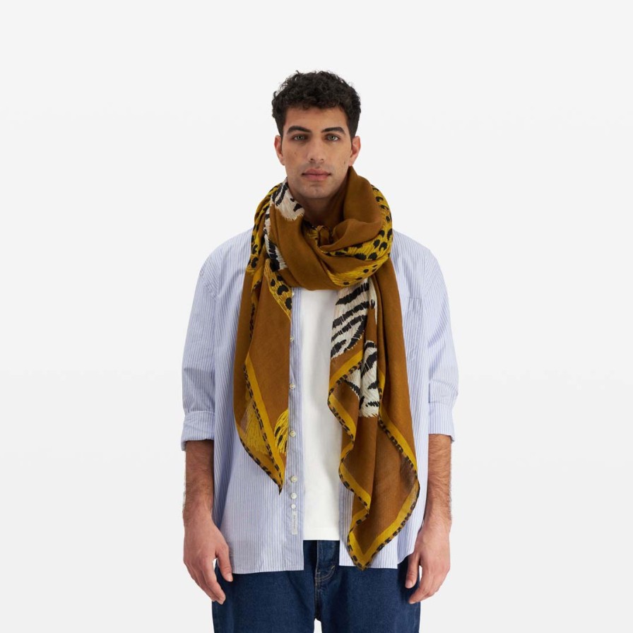 INOUI EDITIONS Scarves | Scarf Chatou Golden Brown