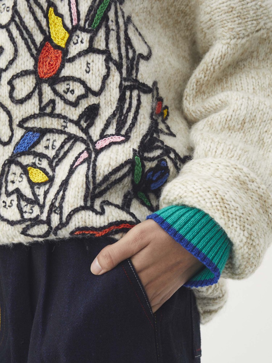 MII COLLECTION Knitwear | Pull Karine Enfance Cardigan Off White