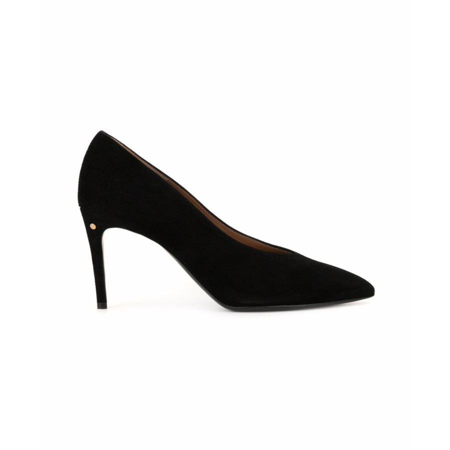 Laurence Dacade Shoes | Vivette Suede Heels - Black