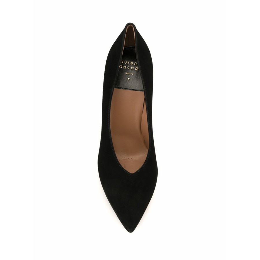 Laurence Dacade Shoes | Vivette Suede Heels - Black