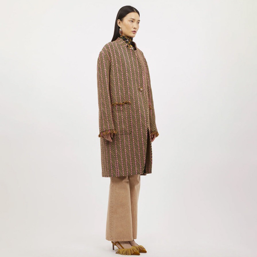 ULLA JOHNSON Coats | Eleanor Coat- Tiger Eye Pattern