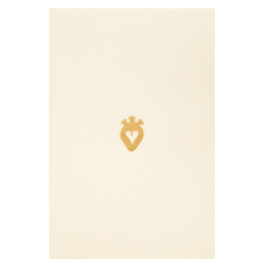 Patou Jewellery | Cut-Out Heart Brass Brooch