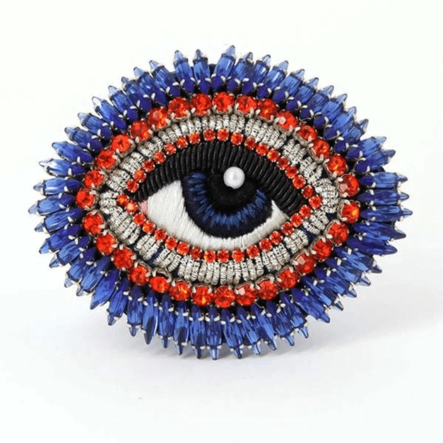 CELESTE MOGADOR Jewellery | Hollywood Eye Brooch Blue