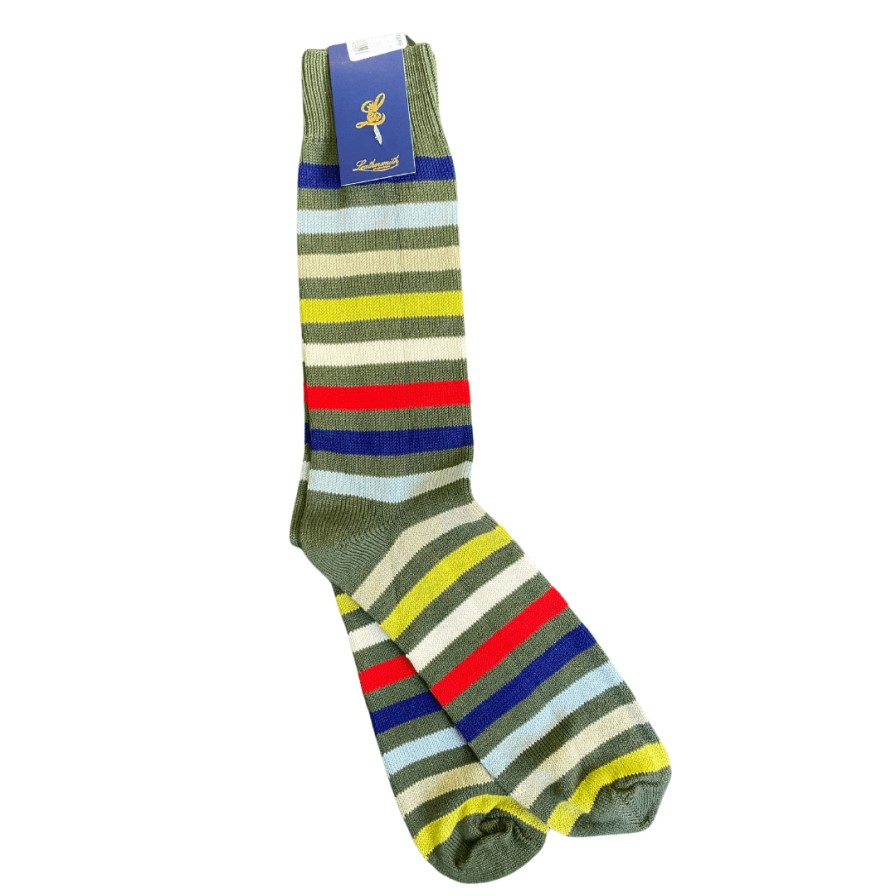 Leathersmith of London Socks | Islington Striped Socks