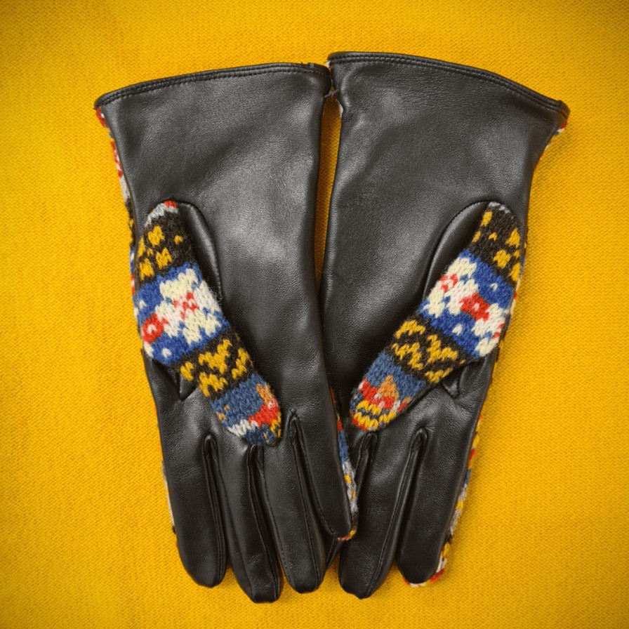 Leathersmith of London Hats & Gloves | Capeskin Fairisle Gloves