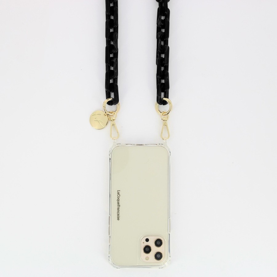 LA COQUE FRANCAISE Phone Chains | Emmy Phone Chain - Black