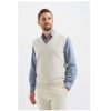 Leathersmith of London Knitwear | Harris Sleeveless Cashmere Sweater