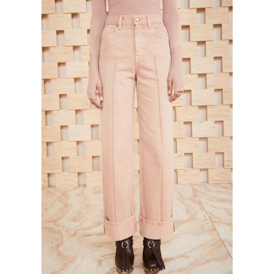 Ulla Johnson Trousers | The Genevieve Jean Rosewood Blush Pink