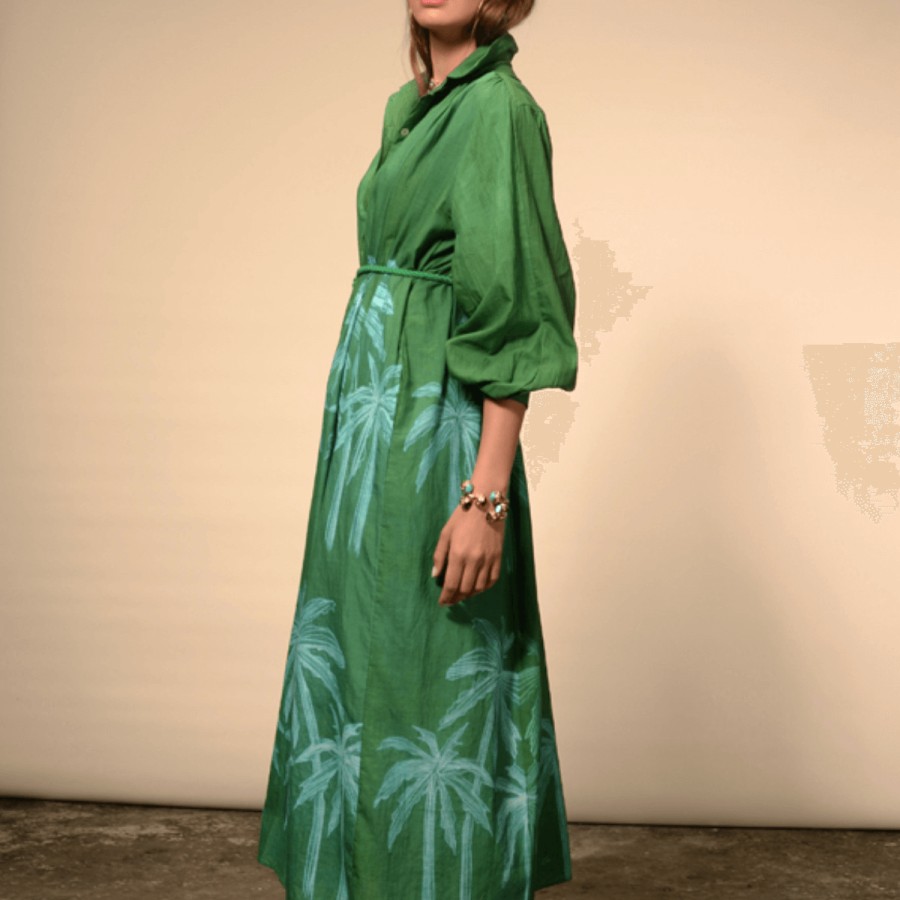 V DE VINSTER Dresses | Palm Dress Green