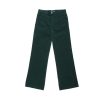 Newman Trousers | Velvet Stretch Flared Jean Trousers - Green