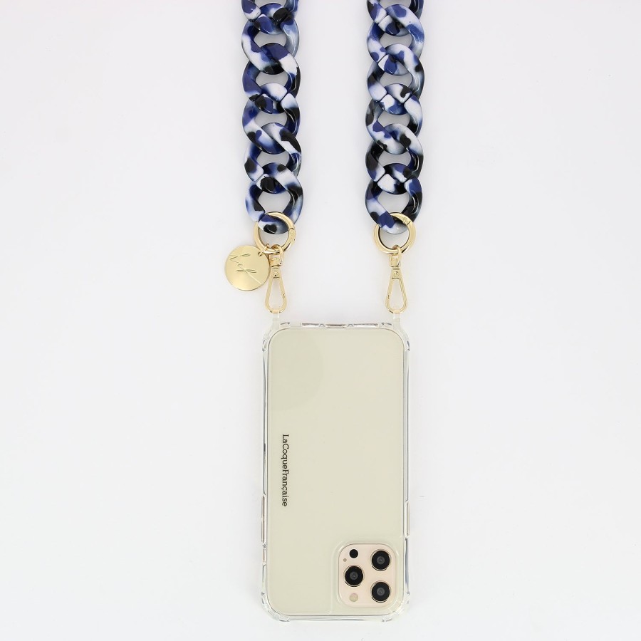 The Place London Phone Chains | Alice Shell Phone Chain - Blue/White