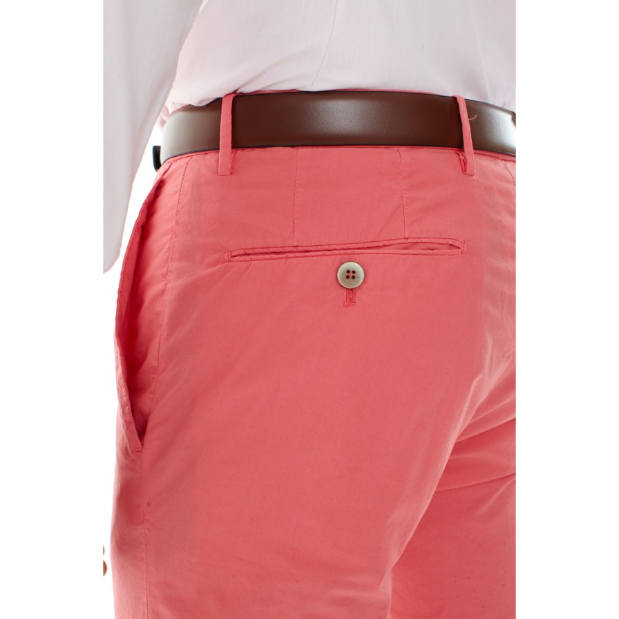 Leathersmith of London Trousers | Poplin Pant Slim - Red