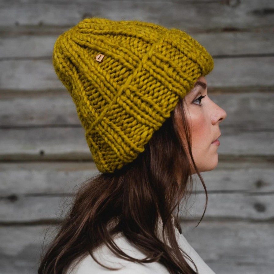 MYSSY Hats | Maalari Muffi Wool Beanie Yellow