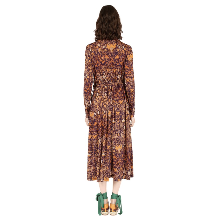 ULLA JOHNSON Dresses | Vittoria Dress Brown Mix