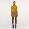 RODEBJER Skirts | Seine Caramel Brown Tweed Skirt