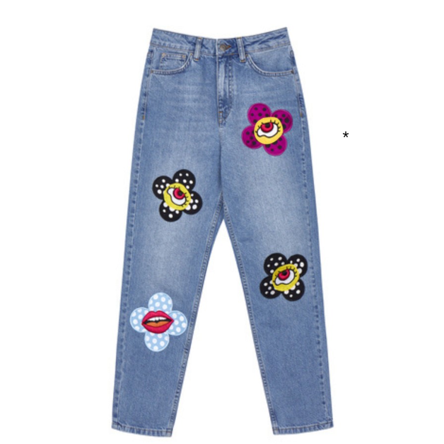 Katya Dobryakova Jeans | Flower Eyes Jeans