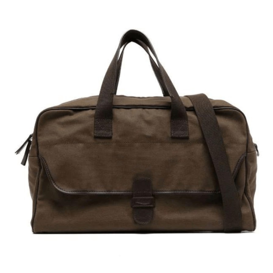 Leathersmith of London Bags | Canvas Weekender - Khaki