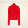 Patou Tops | High Neck Jumper Red