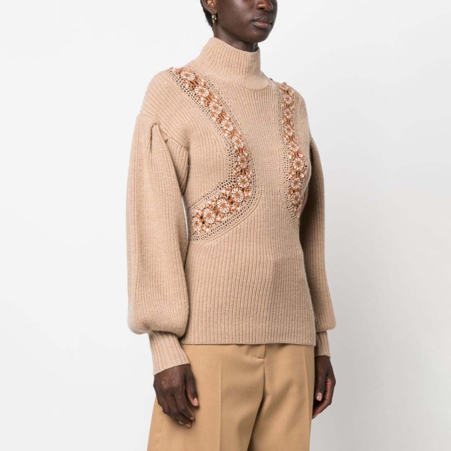 ULLA JOHNSON Knitwear | Emerson Knit Pullover Fawn