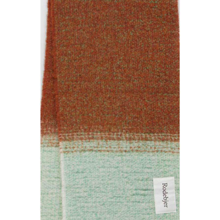 RODEBJER Scarves | Beau Scarf Seafoam Green/Rust