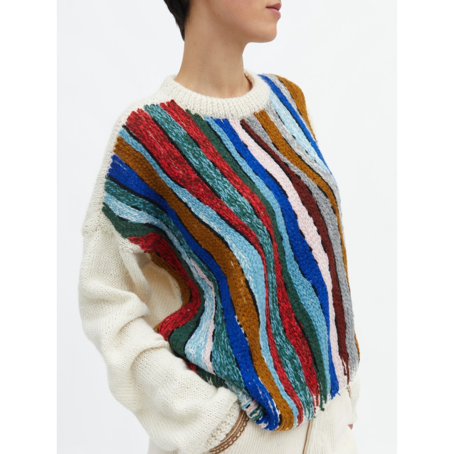 MII COLLECTION Knitwear | Pull Karin Knitted Sweater Off White