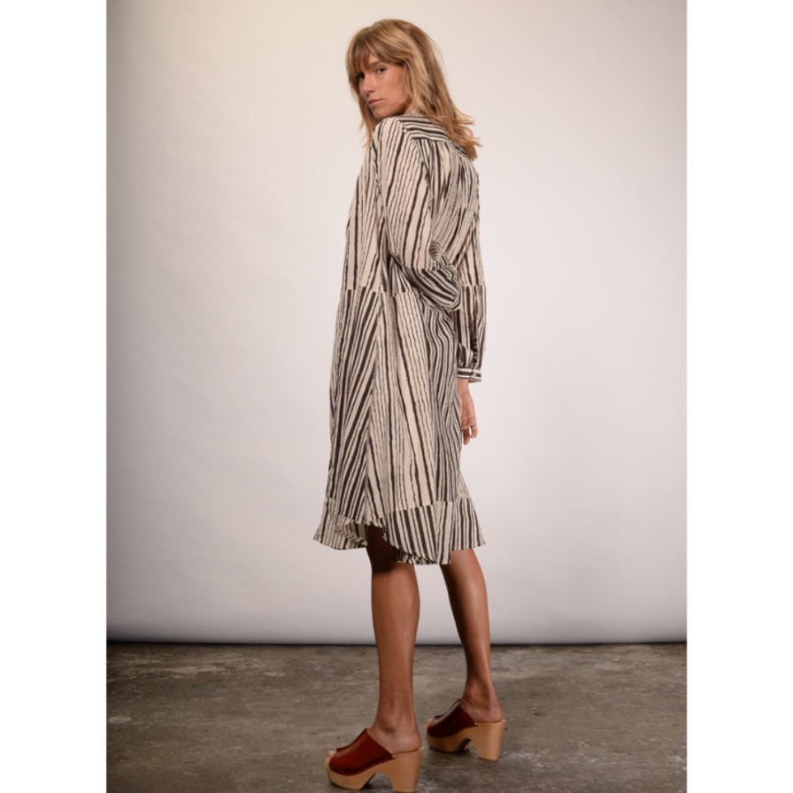 V DE VINSTER Dresses | Shiva Stripe Dress Black