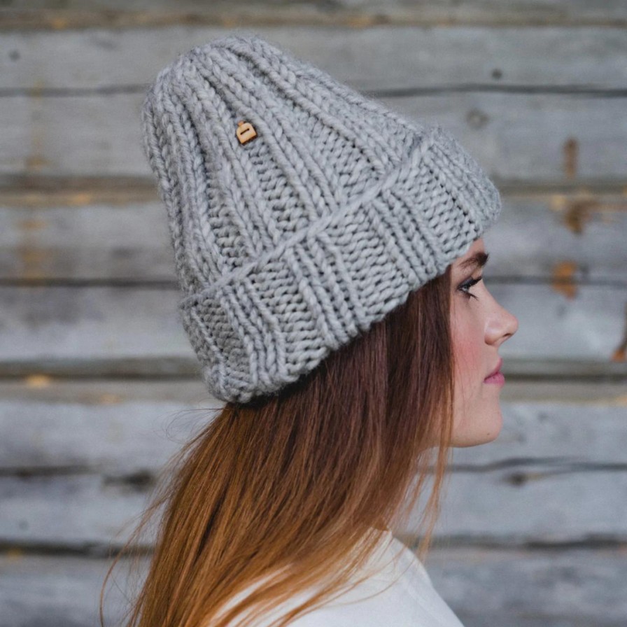 MYSSY Hats | Jakala Muffi Wool Beanie Grey