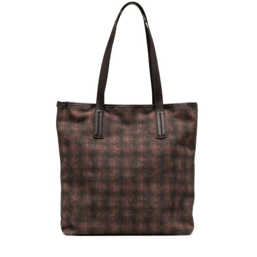 Leathersmith of London Bags | Canvas Tartan Shopper